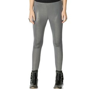 Double D Ranch Metallic Silver Legging
